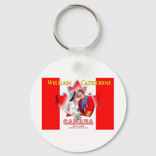 William & Catherine Canada Royal Tour Commemoratio Key Ring