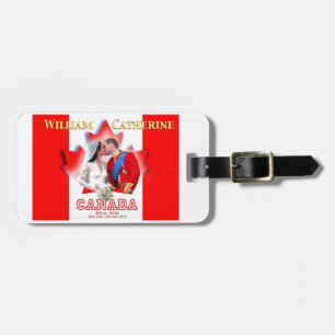 William & Catherine Canada Royal Tour Commemoratio Luggage Tag
