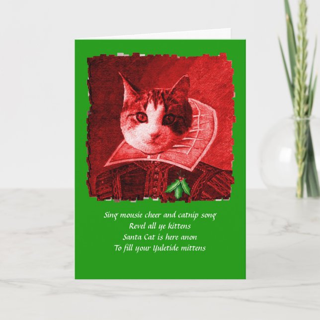 william catspeare christmas card (Front)
