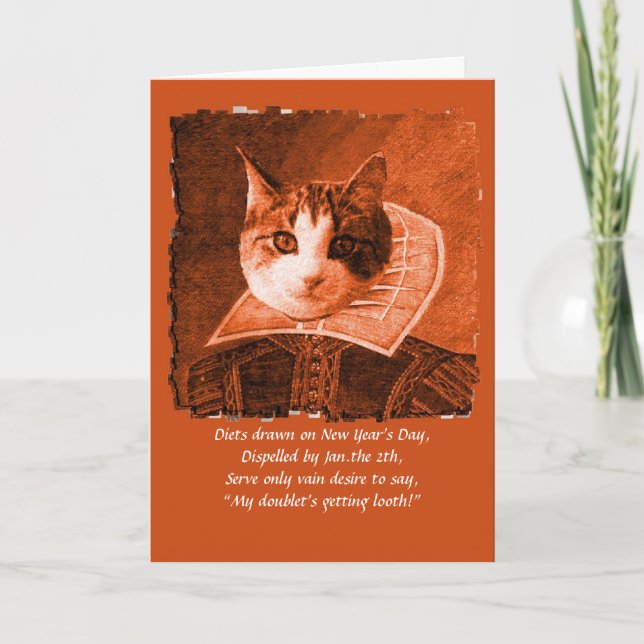 william catspeare new year's card (Front)