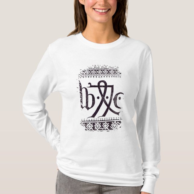 William Caxton's  Print Mark T-Shirt (Front)