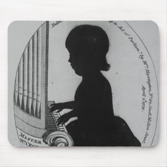 William Crotch Playing the Organ Mouse Mat (Front)