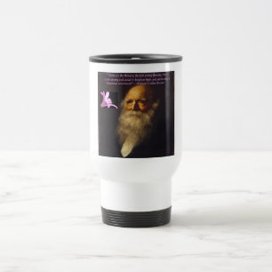 William Cullen Bryant Flower Poem Travel Mug