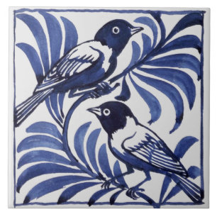 William De Morgan Birds Tile