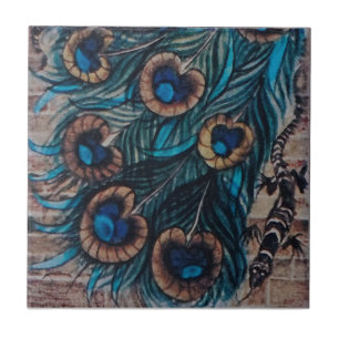 William De Morgan - Peacock - Tile 3 of 3