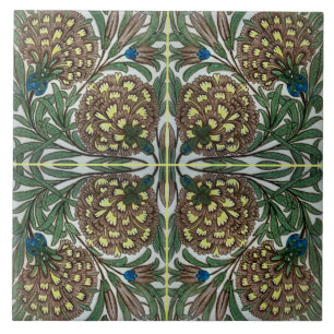 William De Morgan Victorian Ceramics Tile