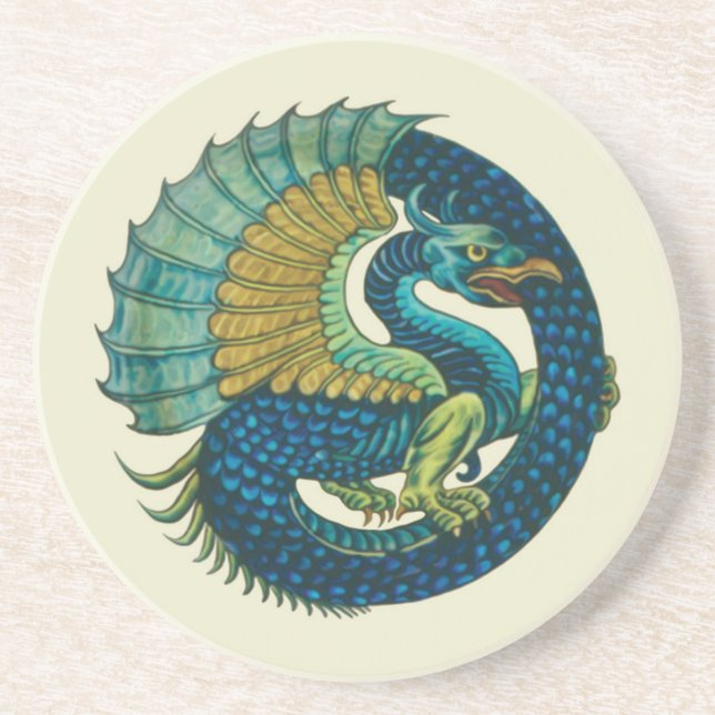 William De Morgan's Griffin Coaster (Front)