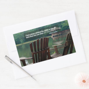 William DeMille Inspirational Quote "Bite off" Rectangular Sticker