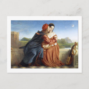 William Dyce, Francesca da Rimini Art Vintage Postcard