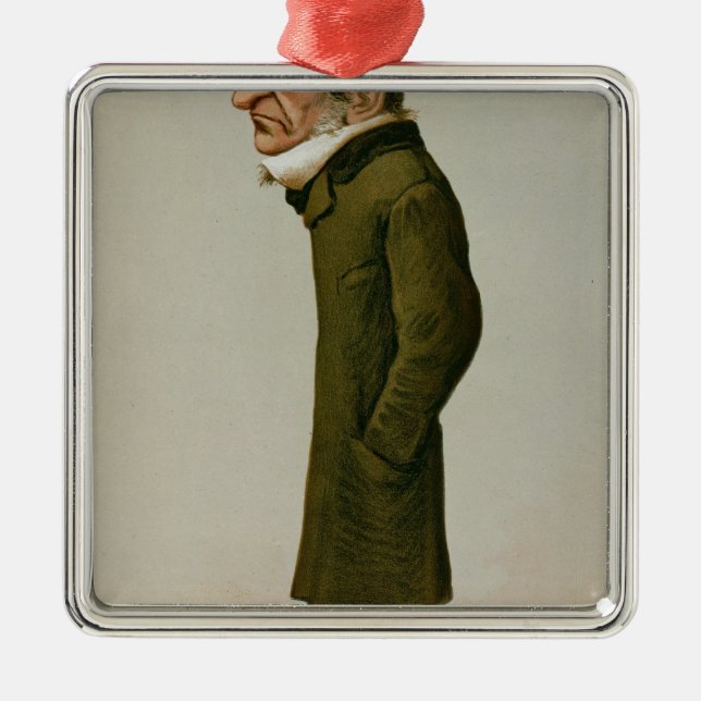 William Ewart Gladstone Metal Tree Decoration (Front)