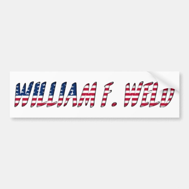 William F. Weld Presidential Candidate 2020 Bumper Sticker (Front)