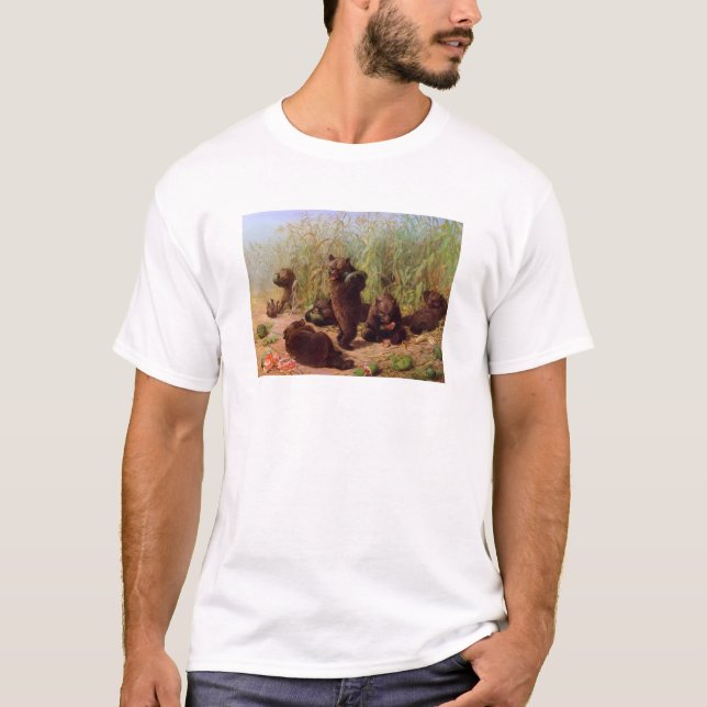 William H. Beard - Bears in the Watermelon Patch T-Shirt (Front)