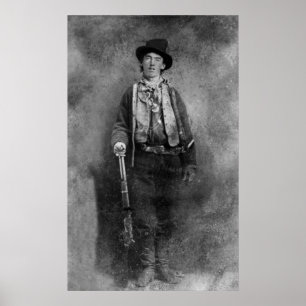 William H. Bonney, Billy Kid Old West Outlaw Poster