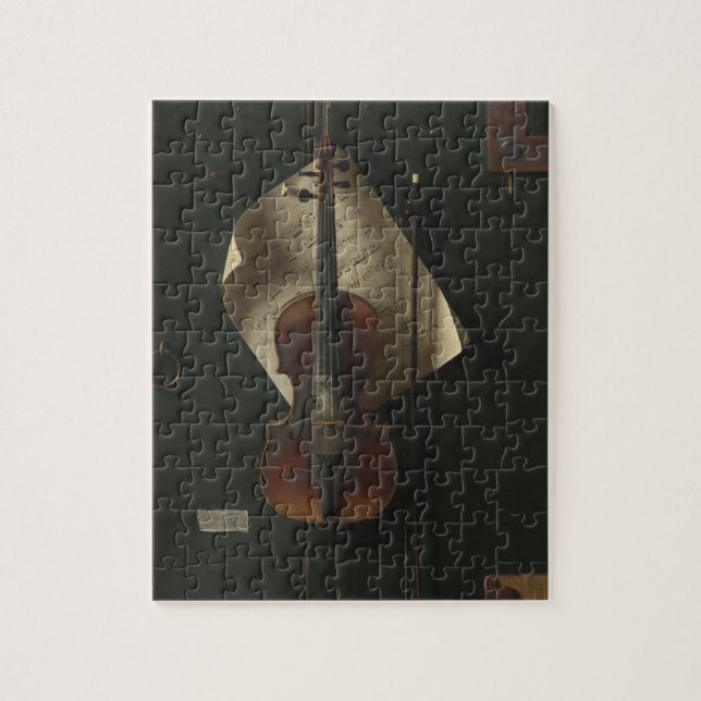 William Harnett The Old Violin Jigsaw Puzzle (Vertical)