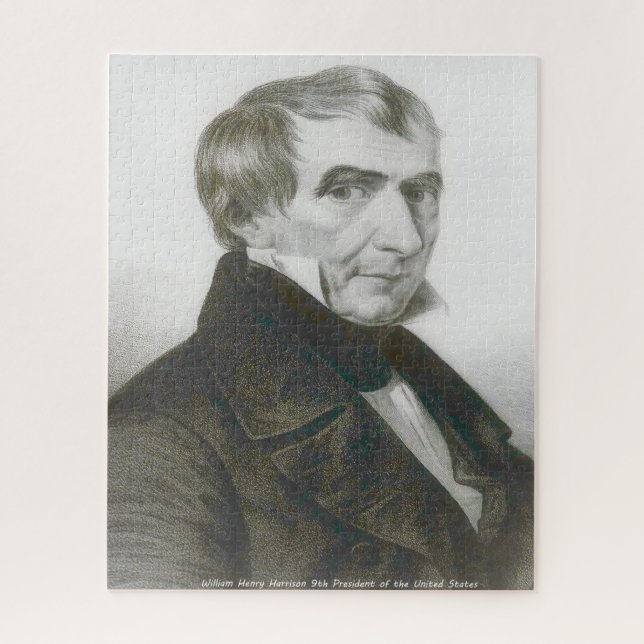 William Harrison 9th President of America. Jigsaw Puzzle (Vertical)