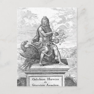 William Harvey's ' De Generatione Animalium' Postcard
