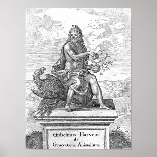 William Harvey's ' De Generatione Animalium' Poster (Front)