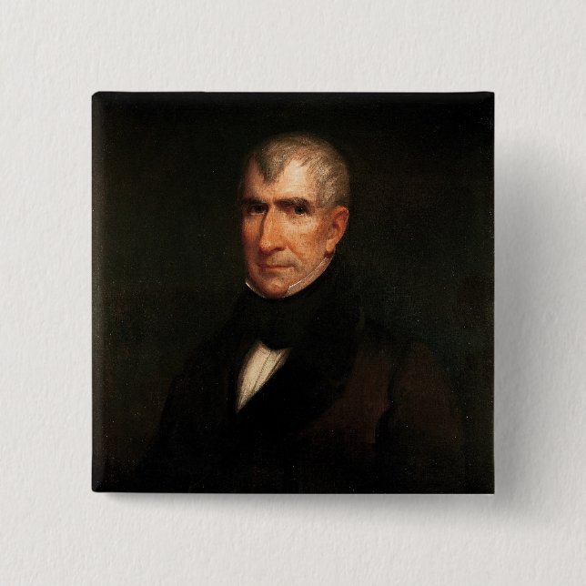 William Henry Harrison 15 Cm Square Badge (Front)