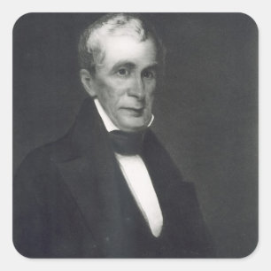 William Henry Harrison, 9th President of the Unite Square Sticker