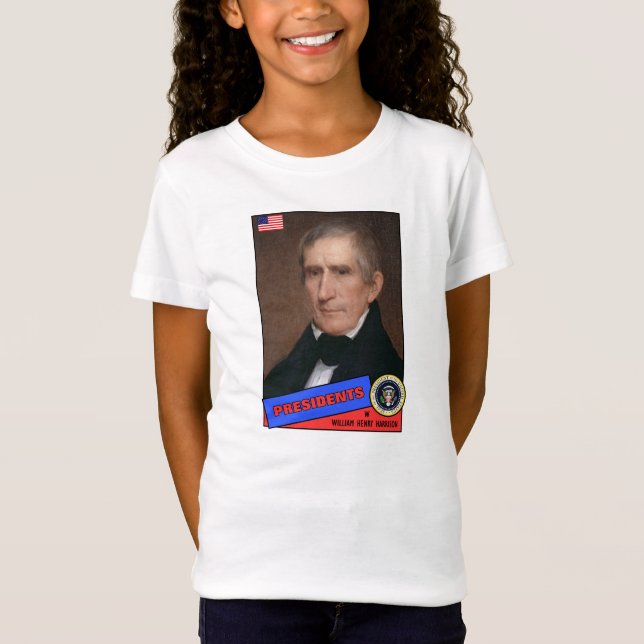 William Henry Harrison Baseball Card T-Shirt (Front)