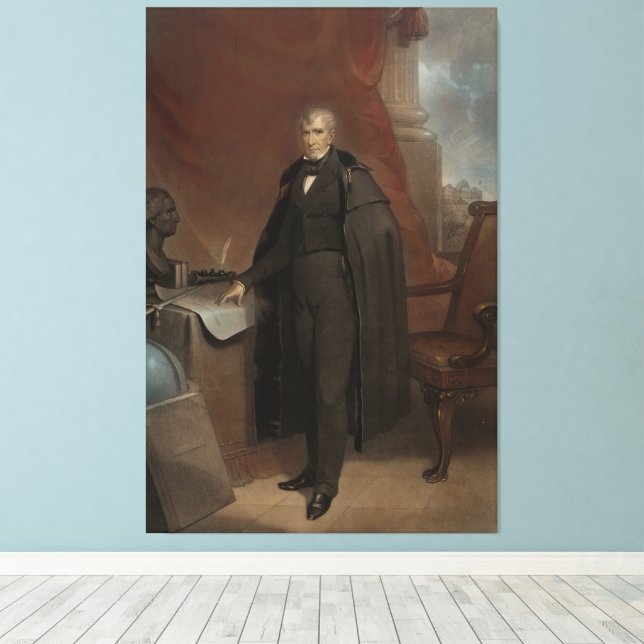  William Henry Harrison Canvas Print (Insitu(Wood Floor))