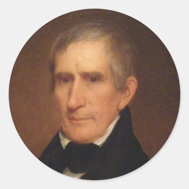 William Henry Harrison Classic Round Sticker (Front)