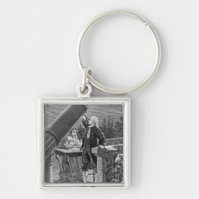 William Herschel  Discovers the Planet Uranus Key Ring (Front)