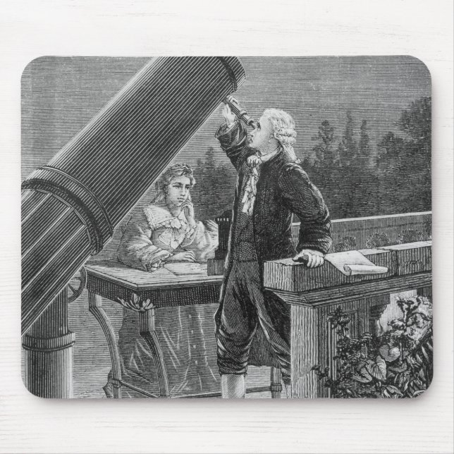 William Herschel  Discovers the Planet Uranus Mouse Mat (Front)