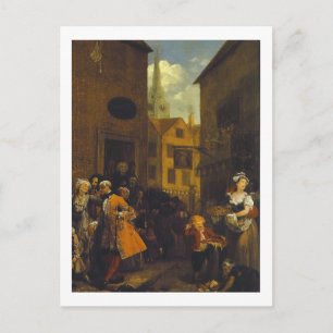 William Hogarth, Noon, English Painting Postcard