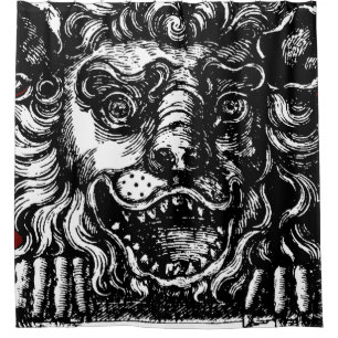 William Hogarth's Lion's Head Button's Tavern  Shower Curtain