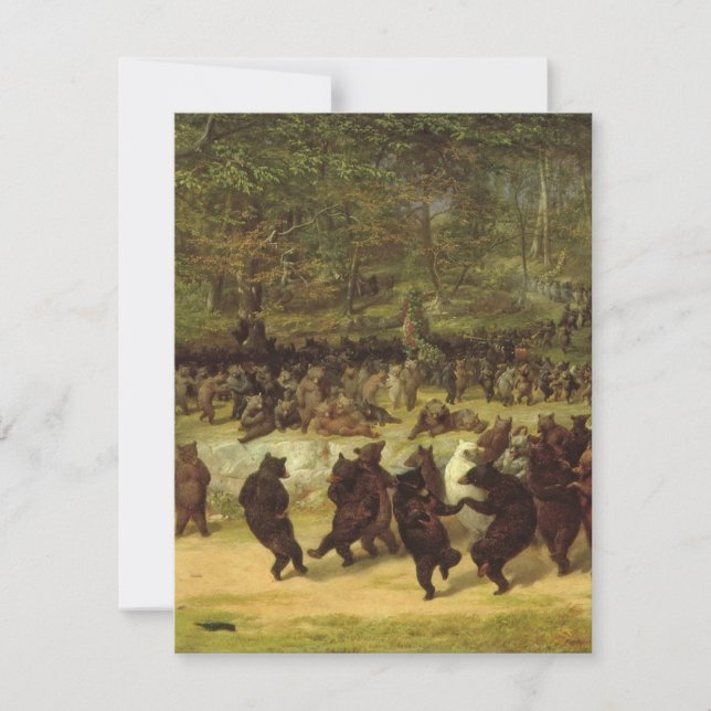William Holbrook Beard - The Bear Dance Thank You Card (Front)