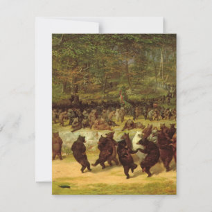 William Holbrook Beard - The Bear Dance Thank You Card