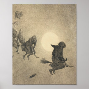 William Holbrook Beard The Witch's Ride 1870 Poster