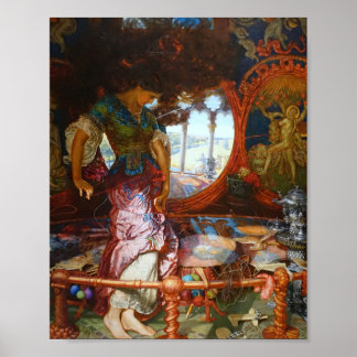 William Holman Hunt - The Lady Of Shalott Poster