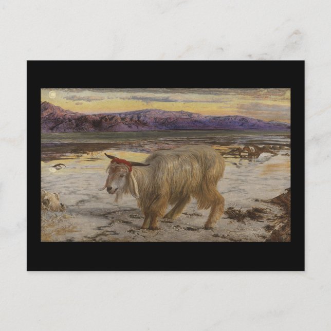 William Holman Hunt The Scapegoat Postcard (Front)
