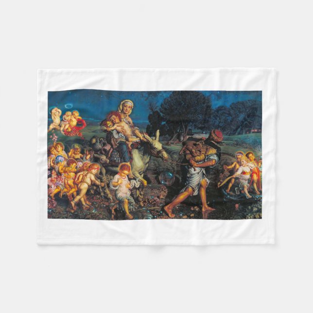 William Holman Hunt - Triumph of the Innocents Fleece Blanket (Front (Horizontal))