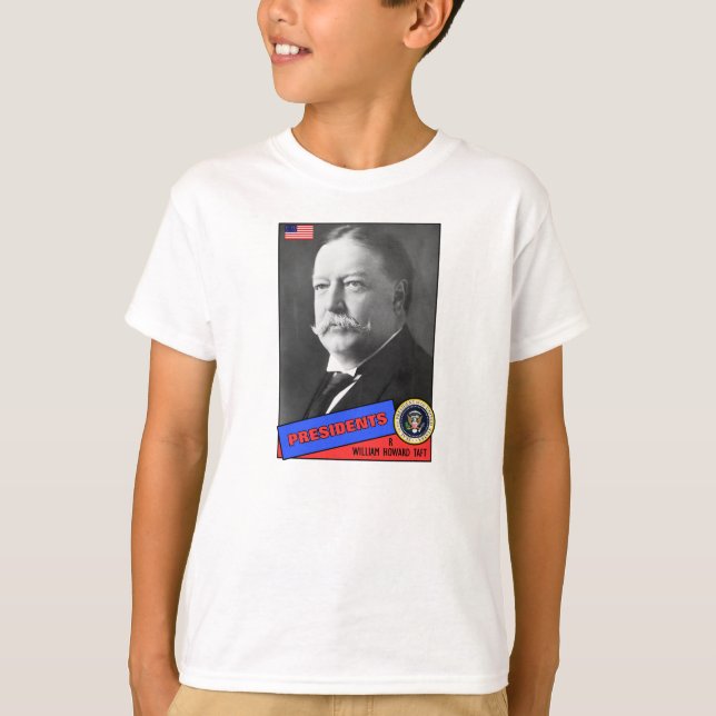 William Howard Taft Baseball Card T-Shirt (Front)