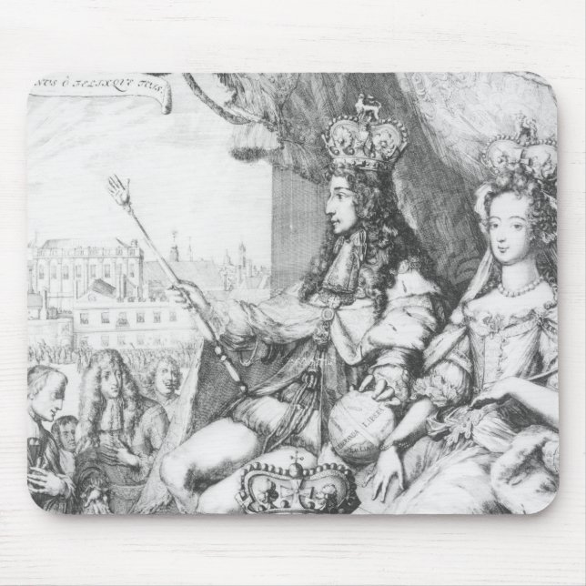 William III  and Mary II Mouse Mat (Front)