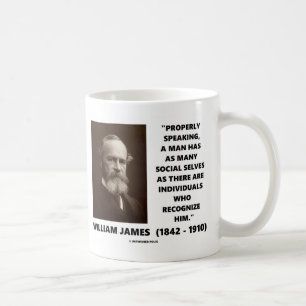 William James Many Social Selves Quote Coffee Mug