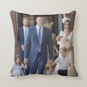 William, Kate and kids Cushion
