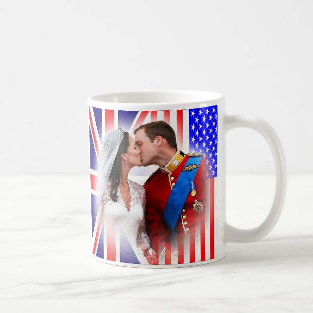 William & Kate Britain-America Mug (Right)