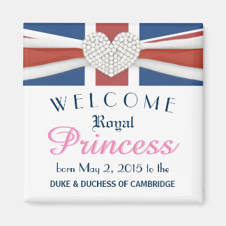 William & Kate - Royal Baby Commemorative Gift Magnet