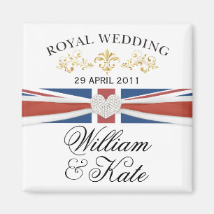 William & Kate Royal Wedding Commemorative Gift Magnet