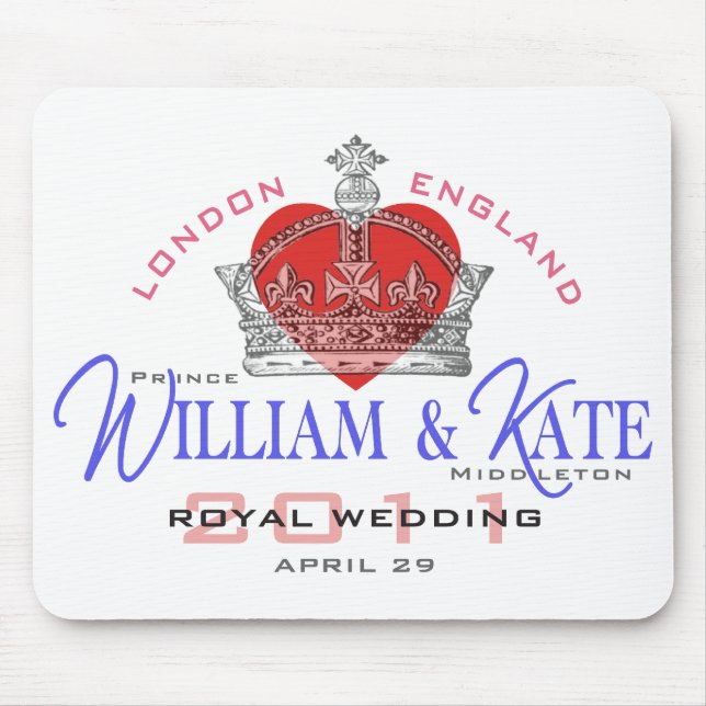 William & Kate Royal Wedding Mouse Mat (Front)