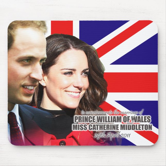 William & Kate Royal Wedding Mousepad (Front)