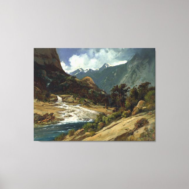 William Keith Hetch Hetchy Side Canyon I Canvas Print (Front)