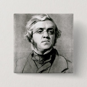 William Makepeace Thackeray 15 Cm Square Badge