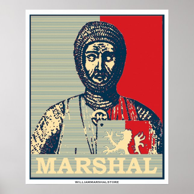 William Marshal Mirror of Chivalry Red & Blue Post Poster (Front)