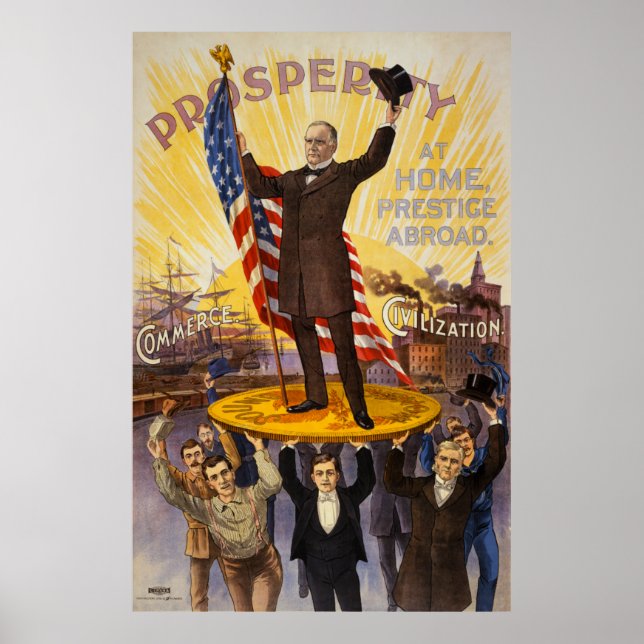 William McKinley Campaign Poster Gold Standard (Front)