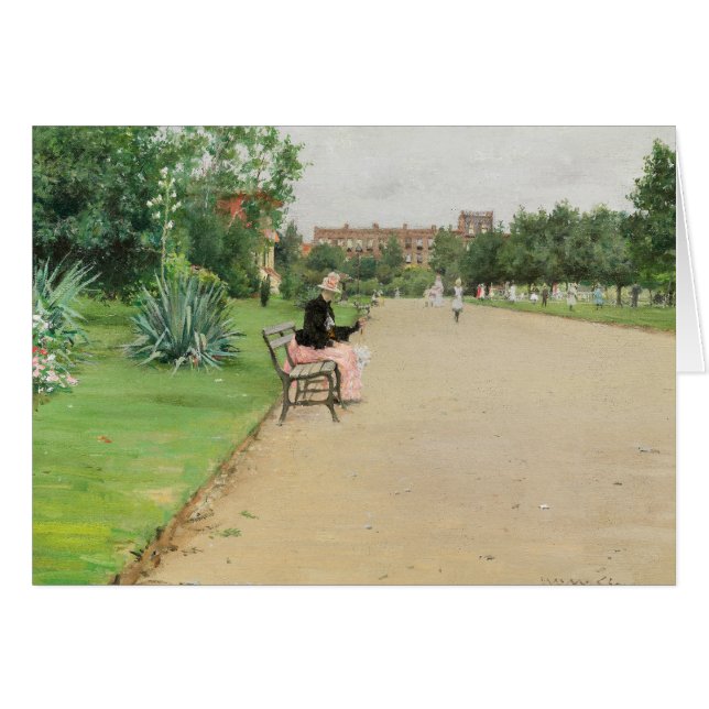 William Merritt Chase - A City Park (Front Horizontal)